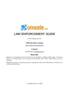 omegle unmoderated section|Omegle law enforcement guide